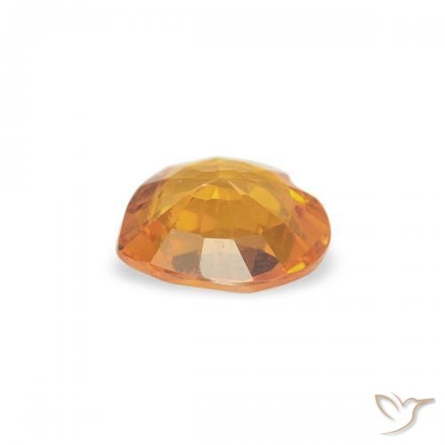 Zafiro Oro natural de 0.32 ct, Corazón, VVS-VS