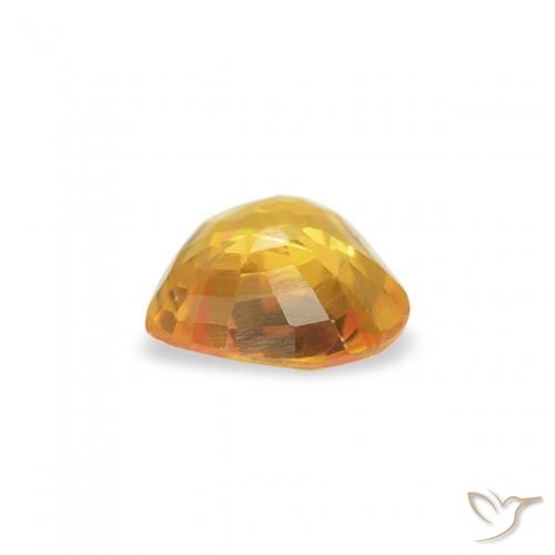 Zafiro Dorado natural de 0.40 ct, Corazón, VS