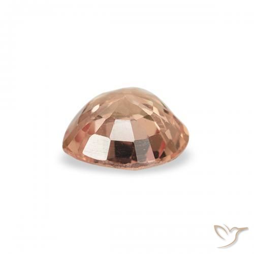 Zafiro Naranja sidra natural de 0.38 ct, Corazón, VS