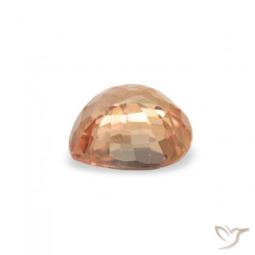 Zafiro Naranja medio natural de 0.47 ct, Corazón, VS