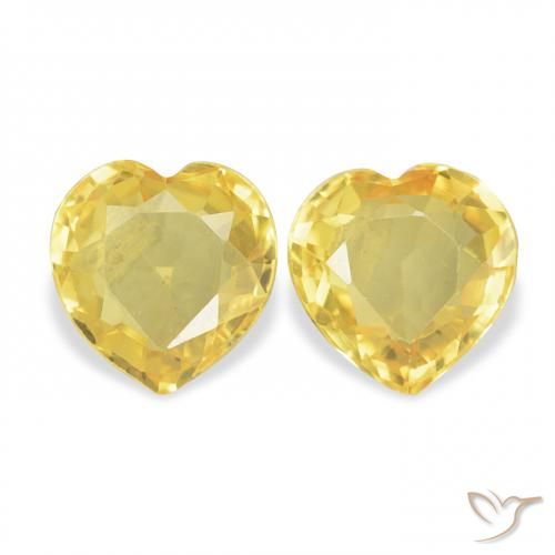 0.77ctw Natural Naranja dorado Zafiro, Corazón, VVS-VS
