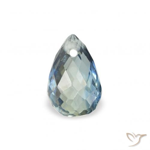 0.46ct Natural Cerceta Zafiro, Corte Briolette, VS