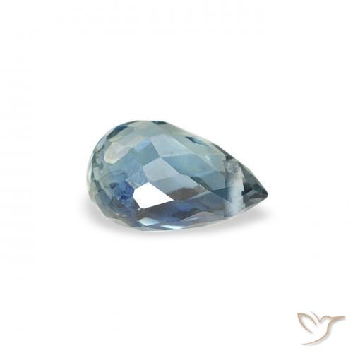 Zafiro Cerceta natural de 0.46 ct, Corte Briolette, VS