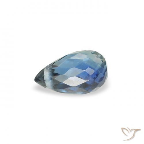 Zafiro Cerceta natural de 0.46 ct, Corte Briolette, VS