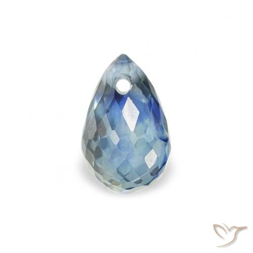 0.44ct Natural Cerceta Zafiro, Corte Briolette, VS