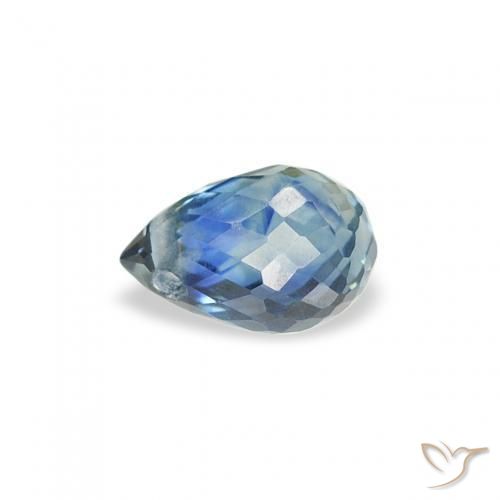 Zafiro Cerceta natural de 0.44 ct, Corte Briolette, VS