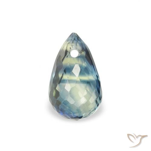 0.54ct Natural Cerceta Zafiro, Corte Briolette, VS