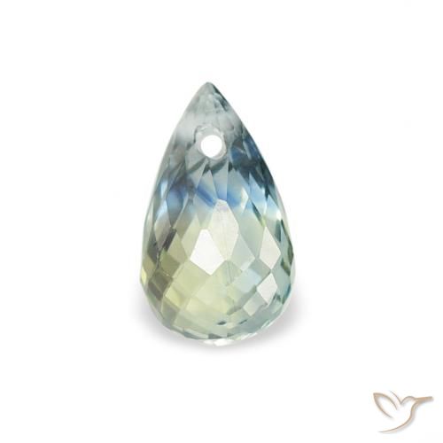 0.59ct Natural Cerceta Zafiro, Corte Briolette, VS