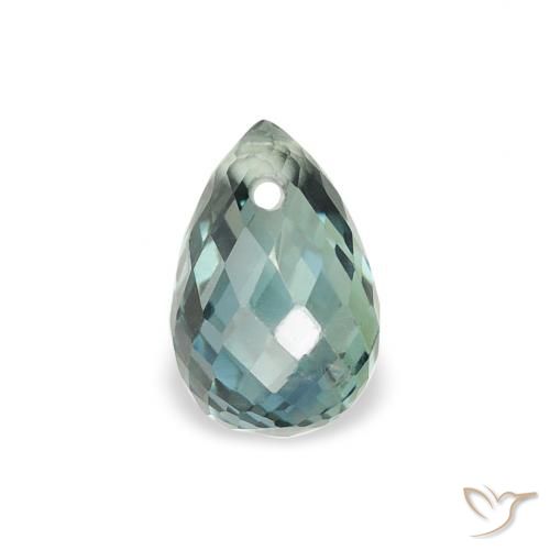 0.64ct Natural Cerceta Zafiro, Corte Briolette, VS