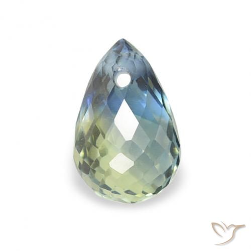 0.57ct Natural Cerceta Zafiro, Corte Briolette, VS