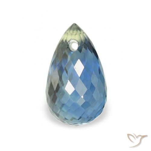 0.83ct Natural Cerceta Zafiro, Corte Briolette, VS