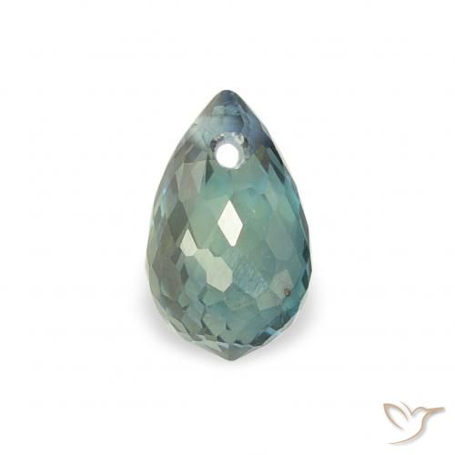 0.47ct Natural Cerceta Zafiro, Corte Briolette, VS