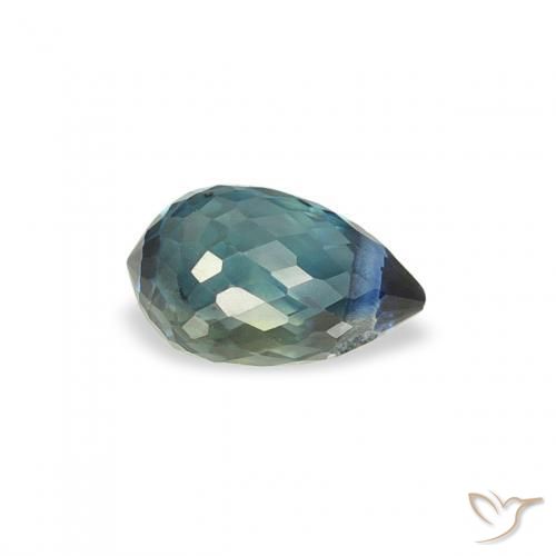 Zafiro Cerceta natural de 0.47 ct, Corte Briolette, VS