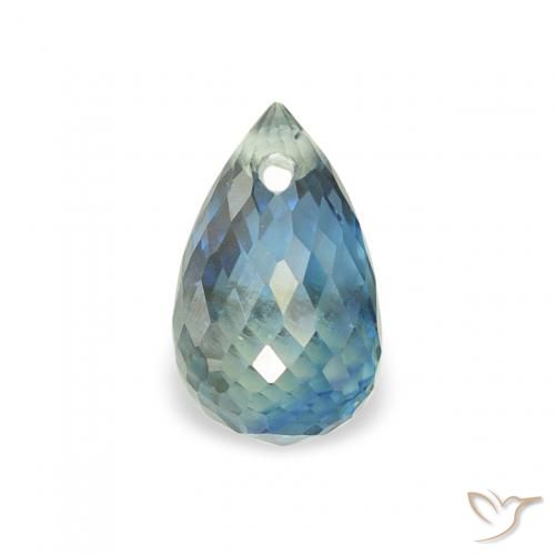0.74ct Natural Cerceta Zafiro, Corte Briolette, VS