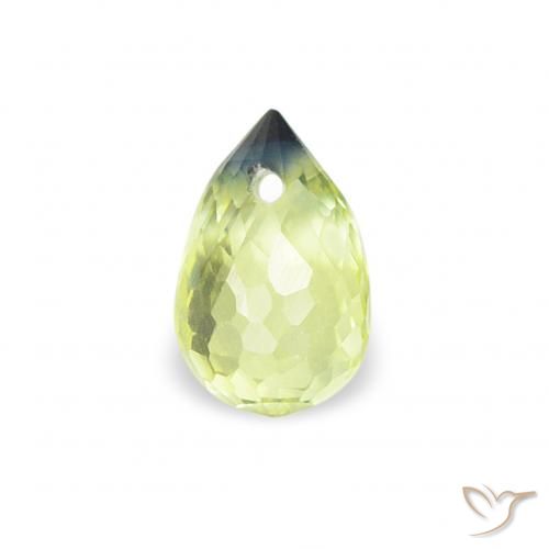 0.41ct Natural Amarillo claro Zafiro, Corte Briolette, VS