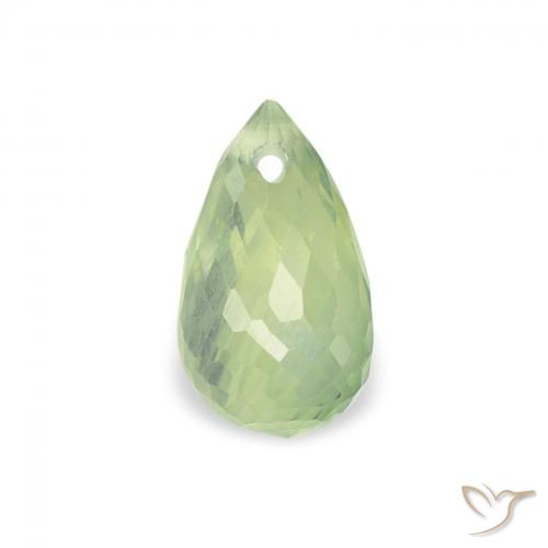 0.88ct Natural Verde pera Zafiro, Corte Briolette, VS