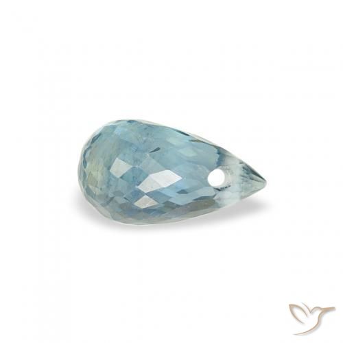 Zafiro Cerceta natural de 0.42 ct, Corte Briolette, VS