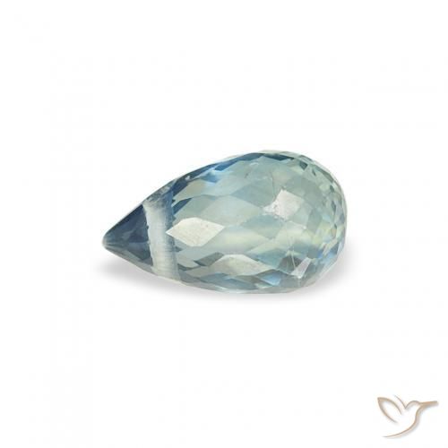 Zafiro Cerceta natural de 0.42 ct, Corte Briolette, VS