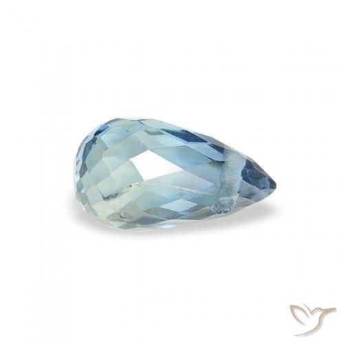 Zafiro Cerceta natural de 0.50 ct, Corte Briolette, VS