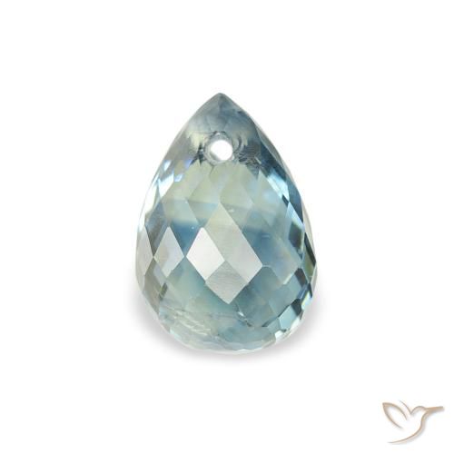 1.17ct Natural Cerceta Zafiro, Corte Briolette, VS