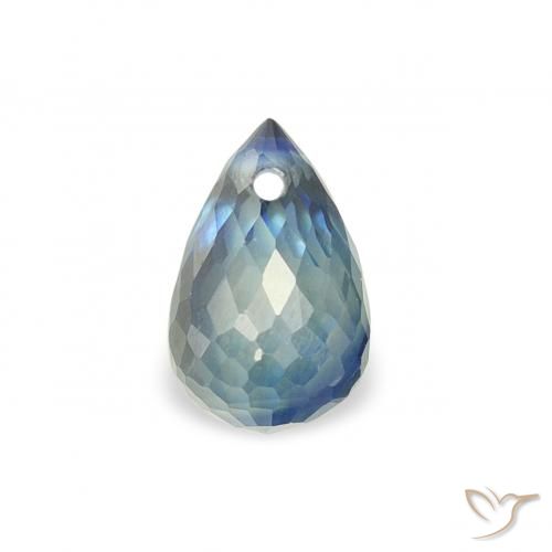 0.65ct Natural Cerceta Zafiro, Corte Briolette, VS