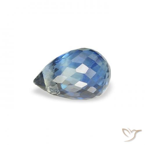 Zafiro Cerceta natural de 0.60 ct, Corte Briolette, VS