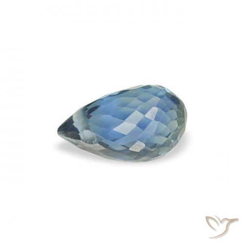 Zafiro Cerceta natural de 0.47 ct, Corte Briolette, VS