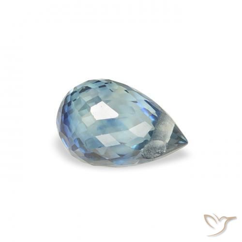 Zafiro Cerceta natural de 0.62 ct, Corte Briolette, VS