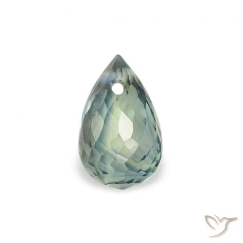 0.64ct Natural Cerceta Zafiro, Corte Briolette, VS