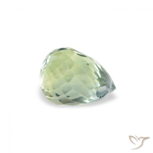 Zafiro Cerceta natural de 0.73 ct, Corte Briolette, VS