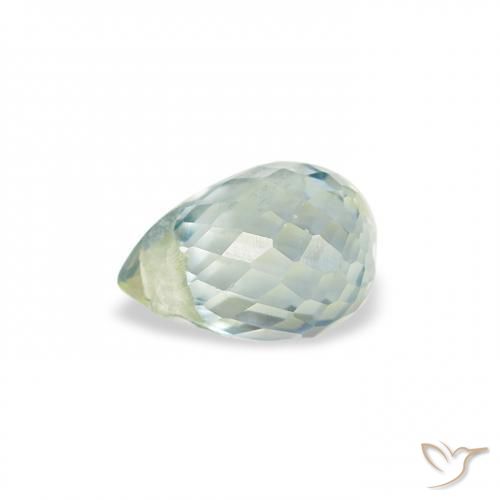 Zafiro Cerceta natural de 0.78 ct, Corte Briolette, VS