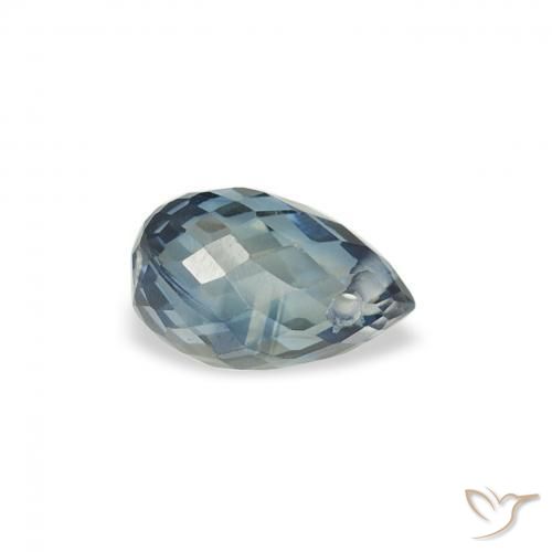 Zafiro Cerceta natural de 0.56 ct, Corte Briolette, VS