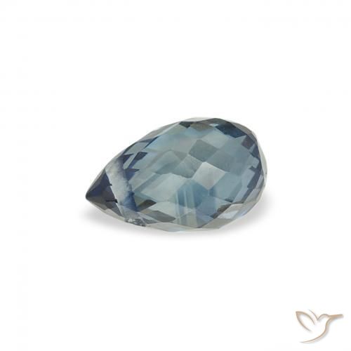 Zafiro Cerceta natural de 0.56 ct, Corte Briolette, VS
