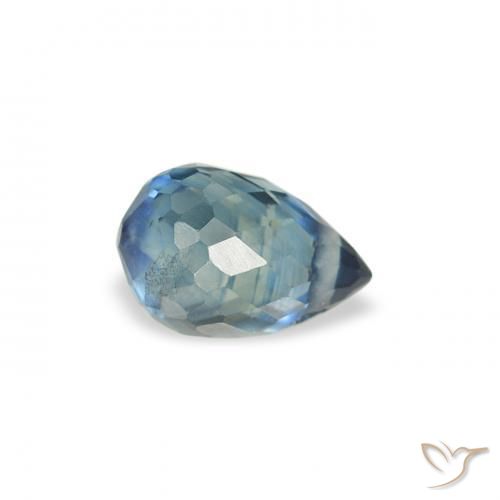 Zafiro Cerceta natural de 0.52 ct, Corte Briolette, VS