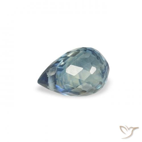 Zafiro Cerceta natural de 0.52 ct, Corte Briolette, VS
