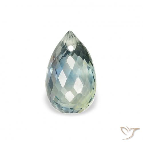 1.04ct Natural Cerceta Zafiro, Corte Briolette, VS