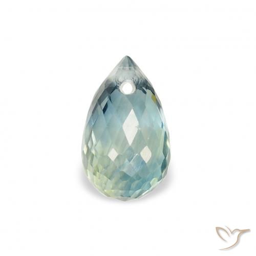 0.90ct Natural Cerceta Zafiro, Corte Briolette, VS