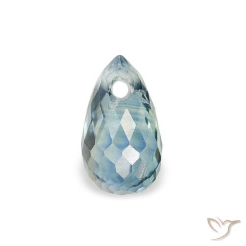 0.53ct Natural Cerceta Zafiro, Corte Briolette, VS