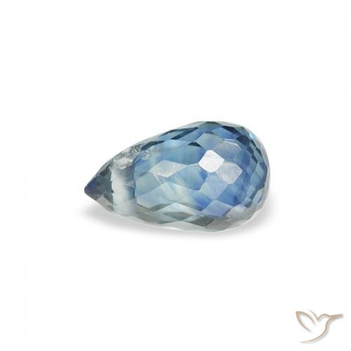 Zafiro Cerceta natural de 0.53 ct, Corte Briolette, VS