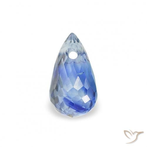 0.34ct Natural Azul claro Zafiro, Corte Briolette, VS