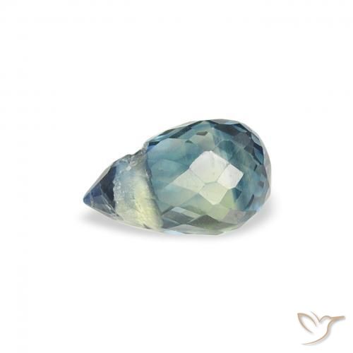 Zafiro Cerceta natural de 0.54 ct, Corte Briolette, VS