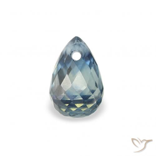 0.46ct Natural Cerceta Zafiro, Corte Briolette, VS