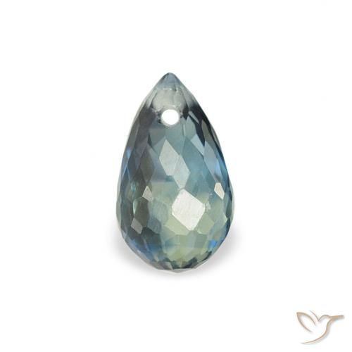 0.51ct Natural Cerceta Zafiro, Corte Briolette, VS