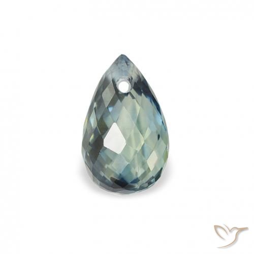 0.83ct Natural Cerceta Zafiro, Corte Briolette, VS