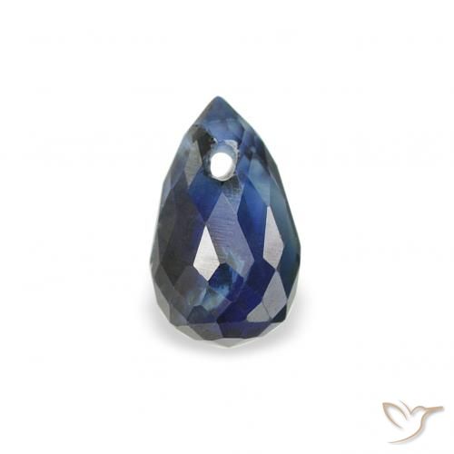 0.47ct Natural Azul noche Zafiro, Corte Briolette, VS