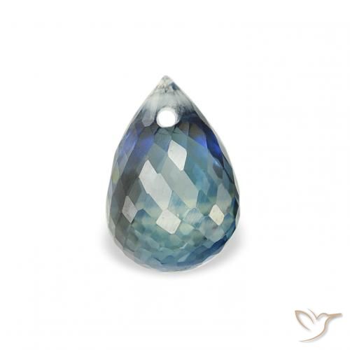 1.00ct Natural Cerceta Zafiro, Corte Briolette, VS