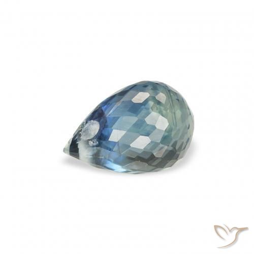 Zafiro Cerceta natural de 1.00 ct, Corte Briolette, VS