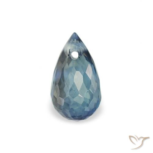 0.55ct Natural Cerceta Zafiro, Corte Briolette, VS