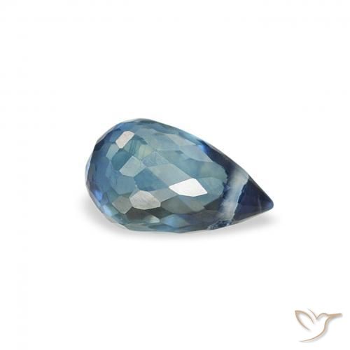 Zafiro Cerceta natural de 0.55 ct, Corte Briolette, VS