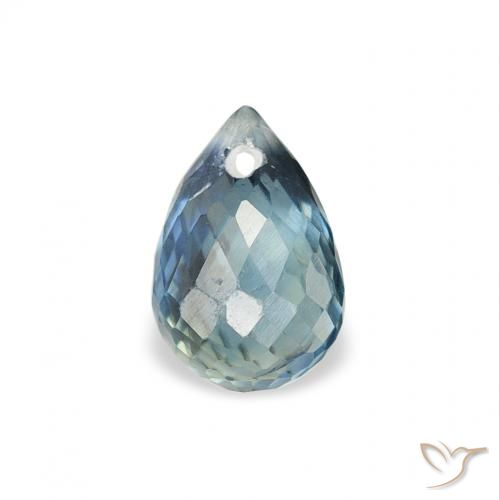 0.86ct Natural Cerceta Zafiro, Corte Briolette, VS